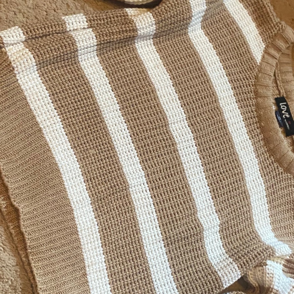 Selling sugar cookie shaded striped sweater super cute !